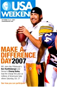 Ben on the cover of USA Weekend Magazine, Oct 19-21, 2007.