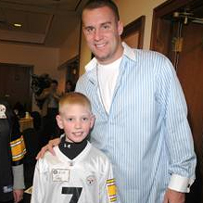 Ben poses with Erik Glass.  Photo from Dave Glass. Please do not use or copy without permission of Mr. Glass.