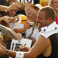 Ben signs autographs today.
